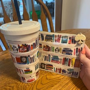 Kate Spade Like a Book Bundle! Pencil pouch & cup